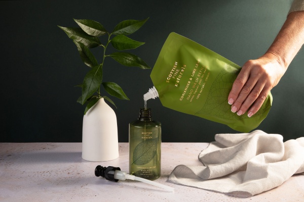 Scottish Fine Soaps Naturals Coriander & Lime Hand Wash Refill Pouch 600ml